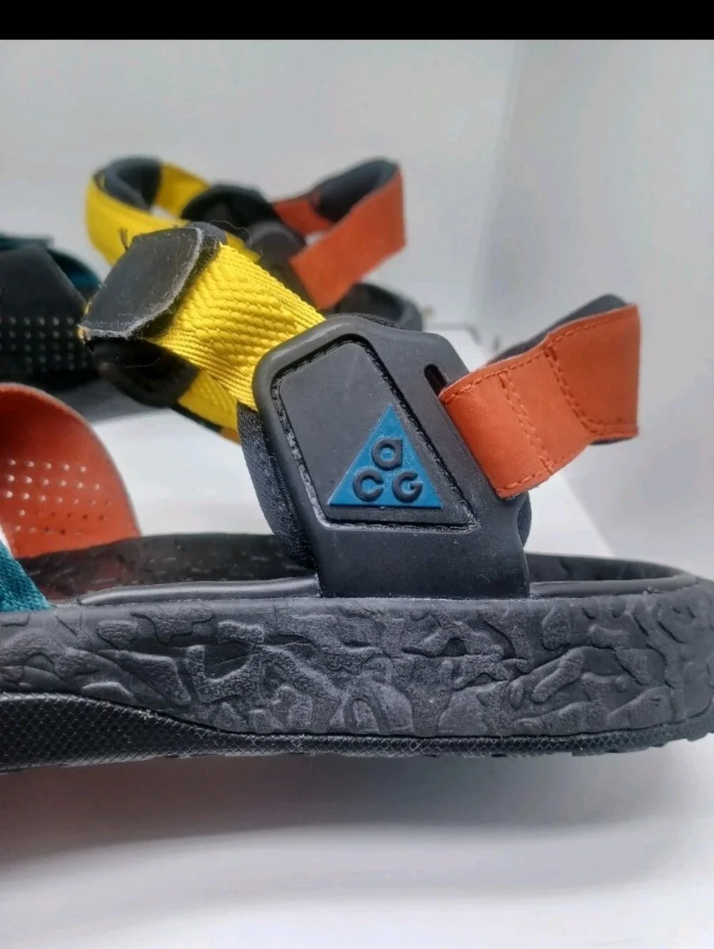 Nike ACG Air Deschutz Sandals Mens Sz 12 Dark Teal/Green Abyss Black DC9093-300